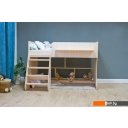 Кровати Красная звезда Р436 Капризун 2 с полками 160x80 (дуб млечный)