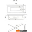 Ванны Triton Аура 150x70 (с ножками и экраном)