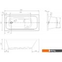 Ванны Ventospa Mitra 150x70 (с ножками и экраном)