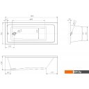 Ванны Ventospa Novaro 170x70 (с ножками и экраном)