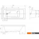 Ванны Ventospa Novaro 150x70 (с ножками и экраном)
