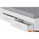 Кровати Mio Tesoro Абрау с ящиками 90x200 (белый текстурный)