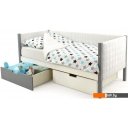 Кровати Бельмарко Svogen мягкий 00751 160x70 (графит/белый)