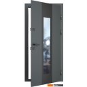 Металлические двери Guard Inox Black 96x205 (правая, графит/экосатин белый)