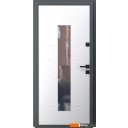 Металлические двери Guard Inox Black 96x205 (правая, графит/экосатин белый)