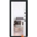 Металлические двери Guard С зеркалом 86х205 (правая, графитбьянко)