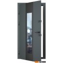 Металлические двери Guard Inox Black 96x205 (левая, графит/экосатин белый)