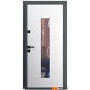 Металлические двери Guard Inox Black 96x205 (левая, графит/экосатин белый)