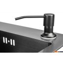 Кухонные мойки Saniteco 6045 Nano (с сифоном, дозатором и коландером)
