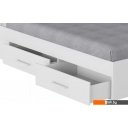 Кровати Mio Tesoro Абрау с ящиками 160x200 (белый текстурный) Кровати Mio Tesoro Абрау с ящиками 160x200 (белый текстурный)