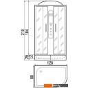 Душевые кабины River Dunay 120/80/26 ТН R