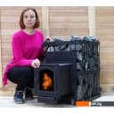 Банные печи ComfortProm Сталь 8мм 20м3, чугунная дверь со стеклом