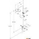 Душевые системы и гарнитуры Milardo Stripe STRSB1FM06