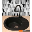 Кухонные мойки БелЭворс New Lux L + смеситель W4998-3-22 (черный)