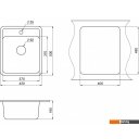 Кухонные мойки Granula 4202 (черный)