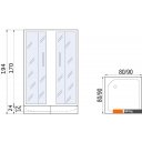 Душевые кабины River Morava 80/24 MT (с поддоном)