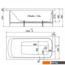 Ванны 1AcReal Gamma 140x70 (с каркасом и экраном)