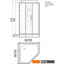 Душевые кабины River Penta 90 (без крыши)