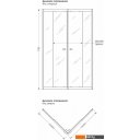 Душевые кабины Метакам Universal Black 80x80 KKS_013566 (прозрачное стекло)