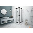 Душевые кабины Метакам Universal Black 80x80 KKS_013566 (прозрачное стекло)