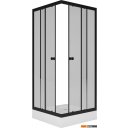 Душевые кабины Метакам Universal Black 80x80 KKS_013566 (прозрачное стекло)