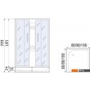 Душевые кабины River Morava XL 80/24 MT (с поддоном)