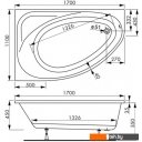 Ванны VagnerPlast Hapi 170x110 (правая)