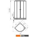 Душевые кабины Domani-Spa Delight 88 (белый/сатин/матированное стекло)