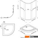 Душевые кабины Triton Альфа-Хром 80х80 (без поддона)