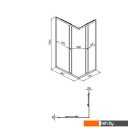 Душевые кабины Triton Вента Хром А1 100х80 без поддона (прозрачное стекло)
