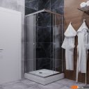 Душевые кабины Triton Вента-Блэк 80x80 (хром, с поддоном)