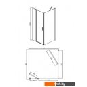 Душевые кабины Adema Сканди Блэк-90