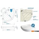 Душевые поддоны Метакам Classic N 80x80 АПS_011736 (закругленный)