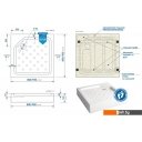 Душевые поддоны Метакам Universal N 80x80 АПS_011739 (квадратный)