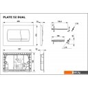 Клавиши и системы смыва Roca Active 52B 8901150B2 (хром матовый)