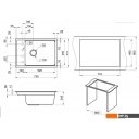 Кухонные мойки Granula KS-7305 (шварц)