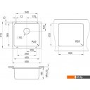 Кухонные мойки Granula GR-3601 (черный)