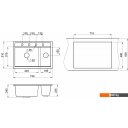 Кухонные мойки Granula KS-7302 (арктик)
