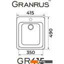 Кухонные мойки Granrus GR-415 (белый)