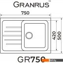 Кухонные мойки Granrus GR-750 (черный)