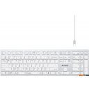 Клавиатуры A4Tech Fstyler FBX50C (серебристый/белый)