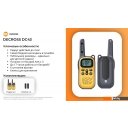 Портативные радиостанции Decross DC43 (2шт, желтый)
