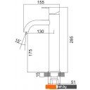 Смесители РМС SUS128BL-001F-1
