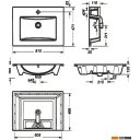 Умывальники Sanita Luxe Quadro 60 60.9x47