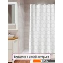 Шторки и карнизы для ванн и поддонов FORA Delicate White FOR-PH-DLW