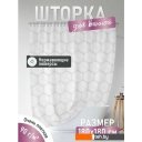 Шторки и карнизы для ванн и поддонов FORA Delicate White FOR-PH-DLW