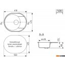Кухонные мойки Practik PR-M 610-004 (черный оникс)