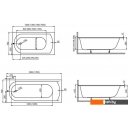 Ванны Polimat CLASSIC Slim 170x70 с ножками