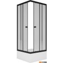 Душевые кабины Метакам Universal Black 90x90 KKS_013568 (прозрачное стекло)