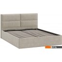 Кровати Трия Глосс универсальный тип 1 с ПМ 160x200 (микровелюр Jercy Cream)